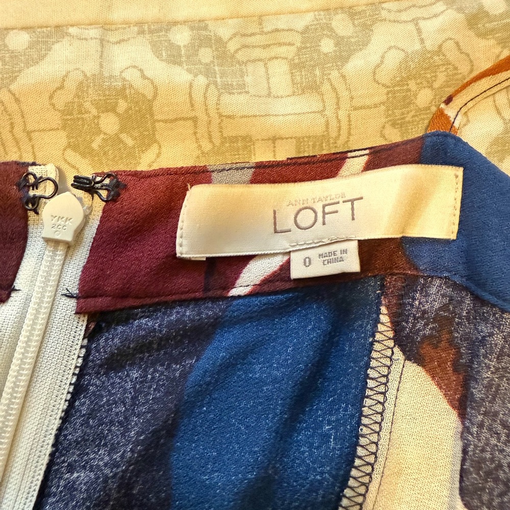 LOFT Colorful Patterned Dress - Picture 6 of 7